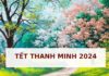 When is Tet Thanh Minh 2024 in the lunar calendar, solar calendar, and which day of the week does it fall on?