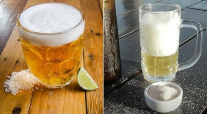 What is the effect of adding salt to beer?