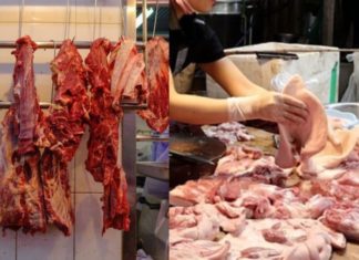 Unexpected reason to pay attention when going to the market: hanging beef, pork on display