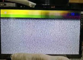 How to fix a TV screen with interference?
