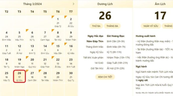 Auspicious and Inauspicious Hours for March 26, 2024: A Comprehensive Guide