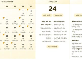 Best and most accurate time to see on 24th March 2024 and lunar calendar on 24th March 2024