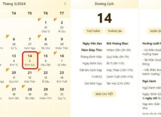The Most Accurate Time and Lunar Calendar on March 14th, 2024