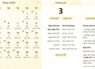 The most accurate schedule and lunar calendar for March 3, 2024