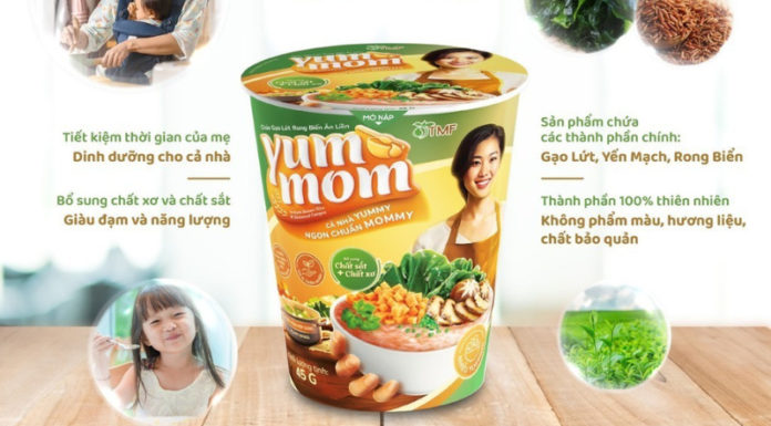 Nourishing Baby Food with Yum Mom TMF Instant Oatmeal Brown Rice Seaweed Porridge