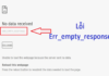 What is Err_empty_response Error? Causes and Easy Fixes