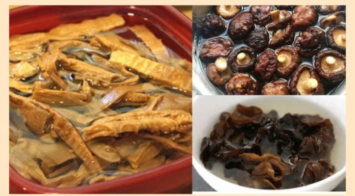 Soaking bamboo shoots, wood ears, fragrant mushrooms only in cold or hot water is a bad way. Soaking them in the following way will make them much more delicious.