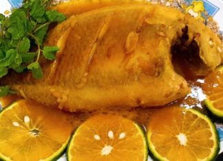 “Crispy Red Snapper in a Zesty Orange Glaze: A Mouth-Watering, Tangy Treat.”