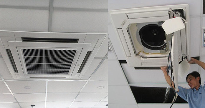 A Step-by-Step Guide to Cleaning Your Ceiling-Mounted Air Conditioner at Home