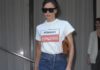 The Ultimate Guide to Mastering the Art of T-Shirt Styling: Channeling Hollywood Glamour with Effortless Chic Ensembles