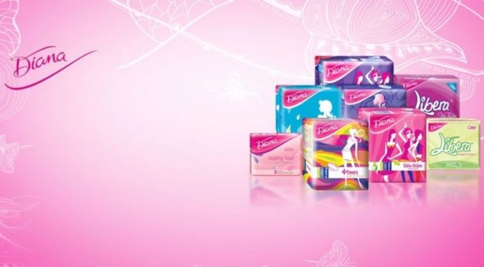 What are the different types of Diana sanitary pads and their respective prices?