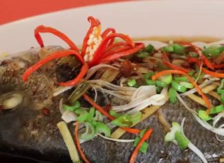 “A Delicious and Nutritious Treat: Steamed Fish with a Tender and Flavourful Twist, Perfect for Noodle or Rice Accompaniments.”