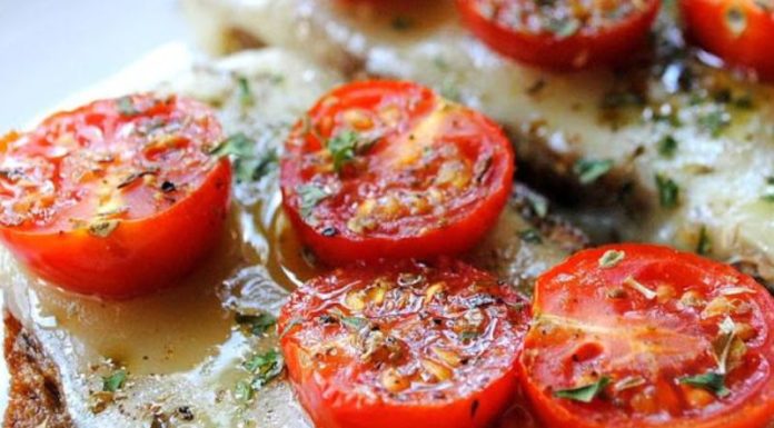 The Perfect Appetizer: Roasted Cherry Tomatoes with Olive Oil on Toast