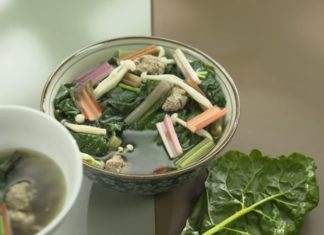 A Delicious and Vibrant Dish: Rainbow Chard Crab Bisque