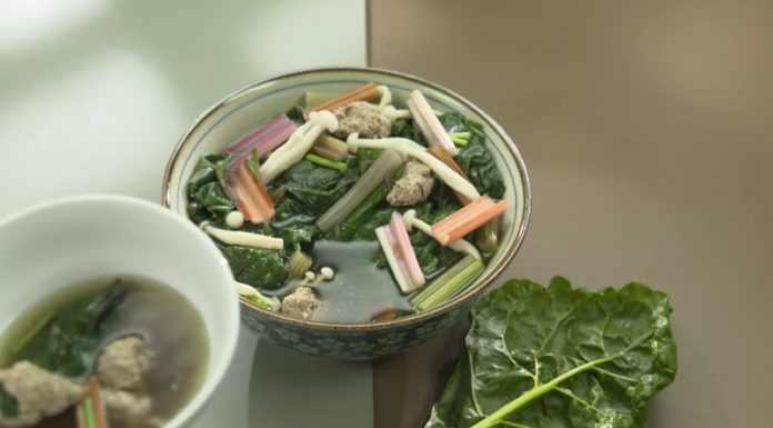 A Delicious and Vibrant Dish: Rainbow Chard Crab Bisque