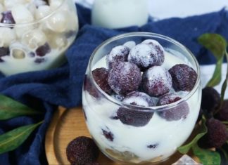 “The Foodie’s Definitive Guide to Crafting a Delectable Yogurt-Marinated Cherry Plum Delicacy with Chewy Tapioca Pearls”