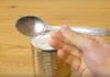 “The Spoon Trick: How to Easily Open a Can Without a Can Opener”