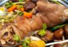 “A Hearty Treat: Braised Pig’s Trotter with Chinese Herbal Soup”