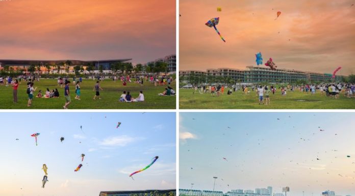 A Relaxing Afternoon in Saigon: Capturing Picturesque Views, Flying Kites, and Enjoying a Tranquil Stroll