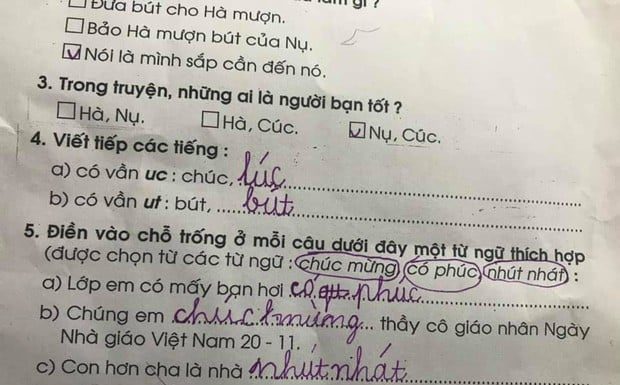 The Witty Student: Filling in the Blanks to a Common Saying, Leaving the Teacher in Stitches.