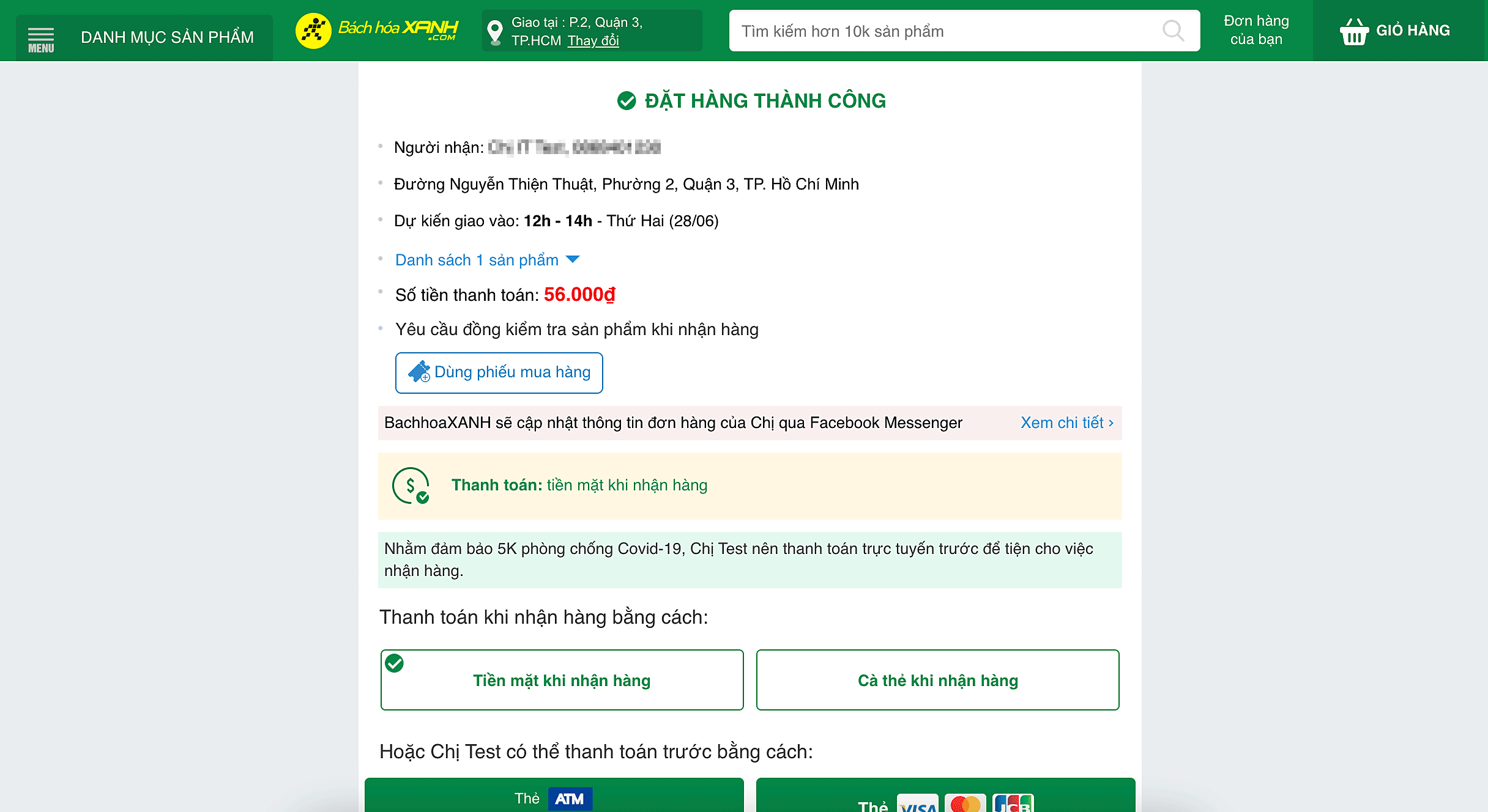 The Ultimate Guide to Using Facebook Messenger for BachhoaXANH.com Order Updates