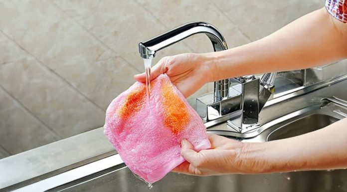A Sparkling Clean Kitchen Towel in Just 3 Easy Steps