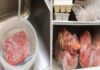 “Defrost Meat Easily: A Simple Trick to Prevent Frozen Blocks”