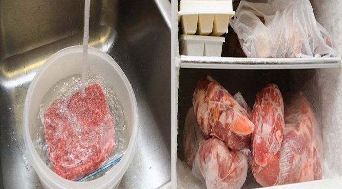“Defrost Meat Easily: A Simple Trick to Prevent Frozen Blocks”