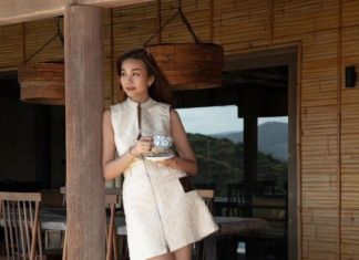 “Ever-Youthful Thanh Hang Embraces an Effortlessly Chic All-White Ensemble”