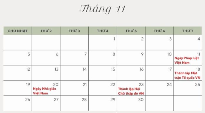 What Holidays Are in November? November Holidays and Observances