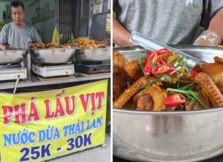 Taste the Unique Thai-Style Duck Offal Skewers on Nguyen Van Thuong Street