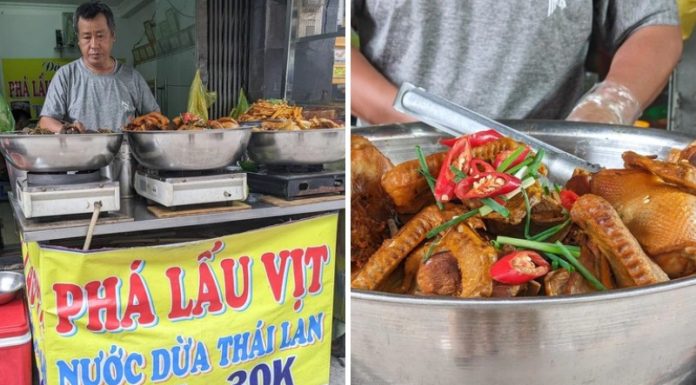 Taste the Unique Thai-Style Duck Offal Skewers on Nguyen Van Thuong Street