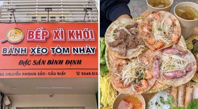 Taste the Best Banh Xeo ‘Shrimp Jump’ Style from Binh Dinh in the Heart of Hanoi