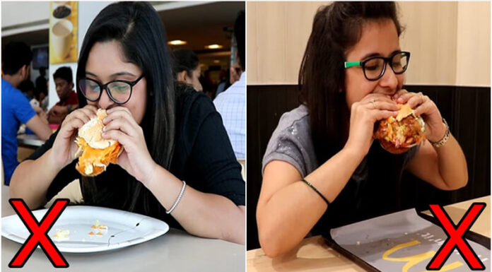 How to Eat a Hamburger Without Getting Your Hands Dirty and Keeping the Patty in Place