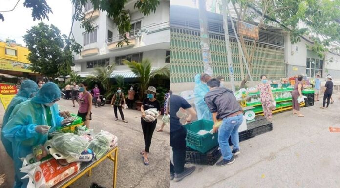 Grocery Store XANH Enters Lockdown Zones to Provide Food and Aid to Residents