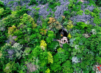 The “Third Most Beautiful Cave in the South” is located in Ninh Binh and is filled with enchanting stalactites.