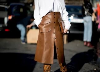 “Leather Skirt – A Fusion of Character and Contemporary Style”