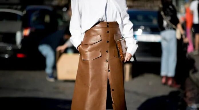 “Leather Skirt – A Fusion of Character and Contemporary Style”