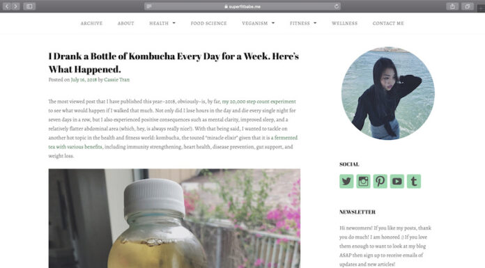 The Young Woman’s Kombucha Adventure: A Week-Long Trial