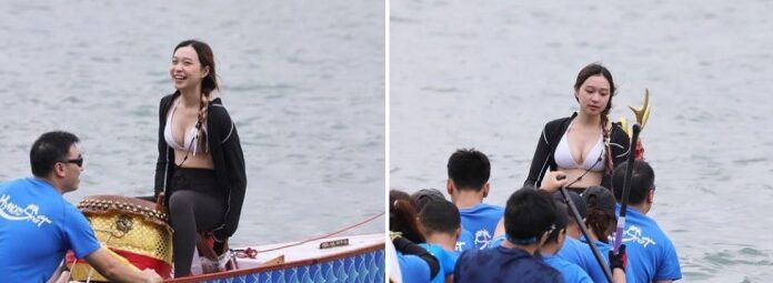 The Chinese Girl in a Dragon Boat: A Swimsuit and Legging Sensation