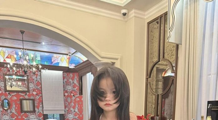 The Heiress to a Billion-Dollar Empire: At 4 Years Old, She Sports Gorgeous Tresses, Emulating the Hairstyles of Korean Starlets