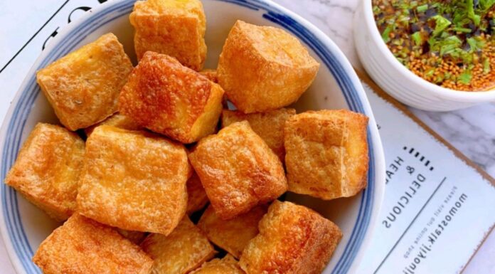 The Secret to Crispy, Golden Fried Tofu: A Simple Technique for a Perfectly Crispy Exterior and Moist, Fluffy Interior.