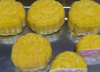 The Ultimate Guide to Making Golden Sweet Potato Mooncakes with Green Bean Paste Filling