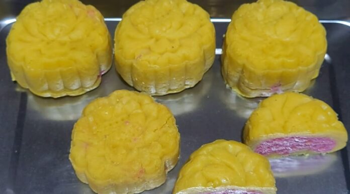 The Ultimate Guide to Making Golden Sweet Potato Mooncakes with Green Bean Paste Filling