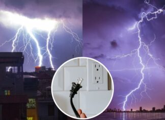 “Be Safe, Unplug Electrical Devices During Stormy Weather and Lightning.”