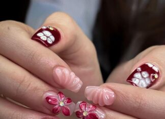 Captivating Nails: The Orchid Design – Reigning Supreme in the Year-End Beauty Race of 2024. A Must-Try for Ladies, This Enchanting Look Will Have You Hooked.