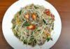 “A Tasty Treat: Crispy Chicken Gizzard Stir-Fry with Bean Sprouts”