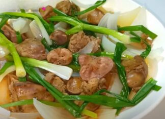“A Tasty Treat: How to Steam Chicken Gizzards with Scallions at Home”
