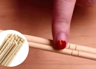 “The Intriguing Etchings on Disposable Chopsticks: Unraveling the Mystery Behind the Circular Engravings”