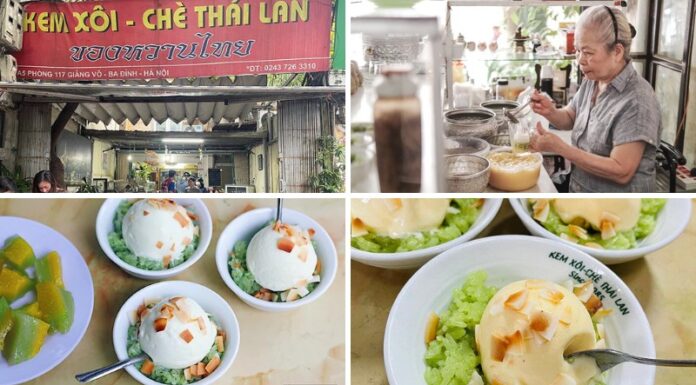 The Ultimate Thai-Style Ice Cream and Sticky Rice Experience in Ba Dinh District’s Historic Collective Quarter, Hanoi.